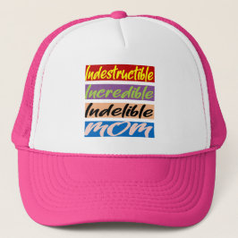 Gorra De Camionero Madre Indestructible, Increíble, Indelible