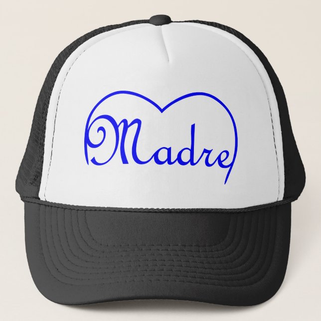Gorra De Camionero Madre italiana corazón azul (Anverso)