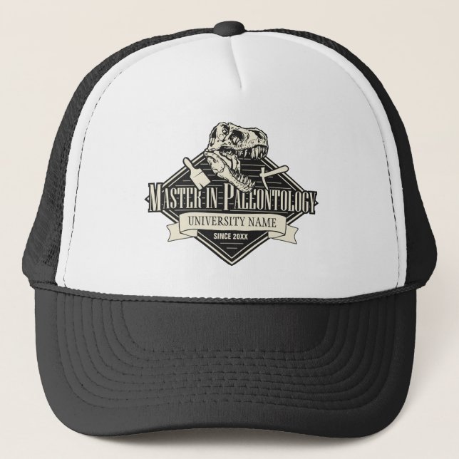 Gorra De Camionero Maestría en paleontología (Anverso)