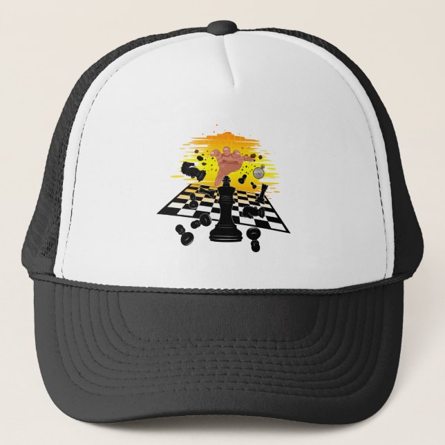 Gorra De Camionero Maestro de ajedrez (Anverso)