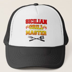 Gorra De Camionero Maestro de Grill Siciliano