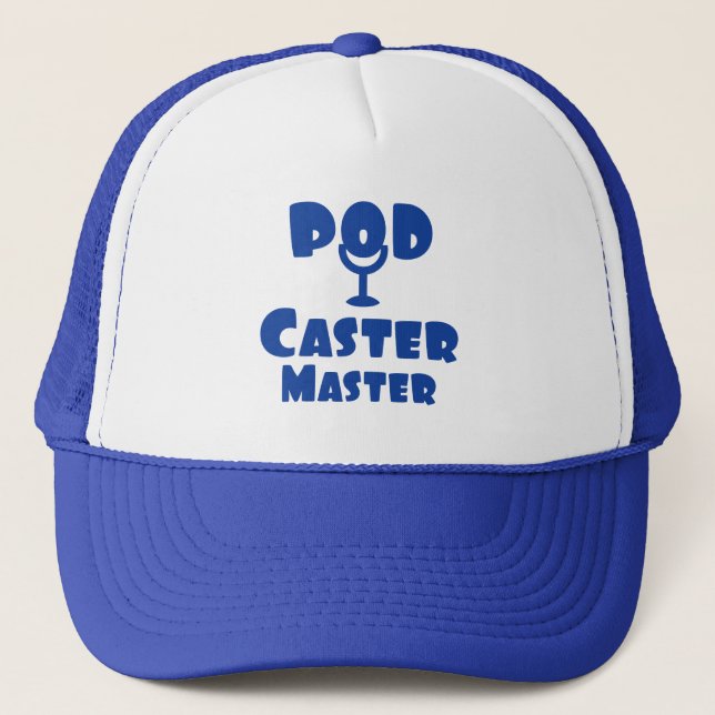 Gorra De Camionero Maestro de Podcaster (Anverso)
