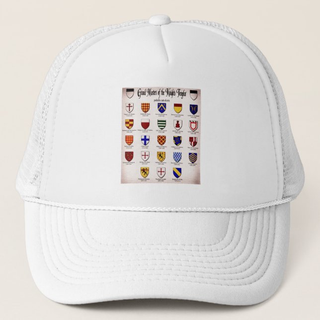 Gorra De Camionero Maestro templario Heraldry (Anverso)