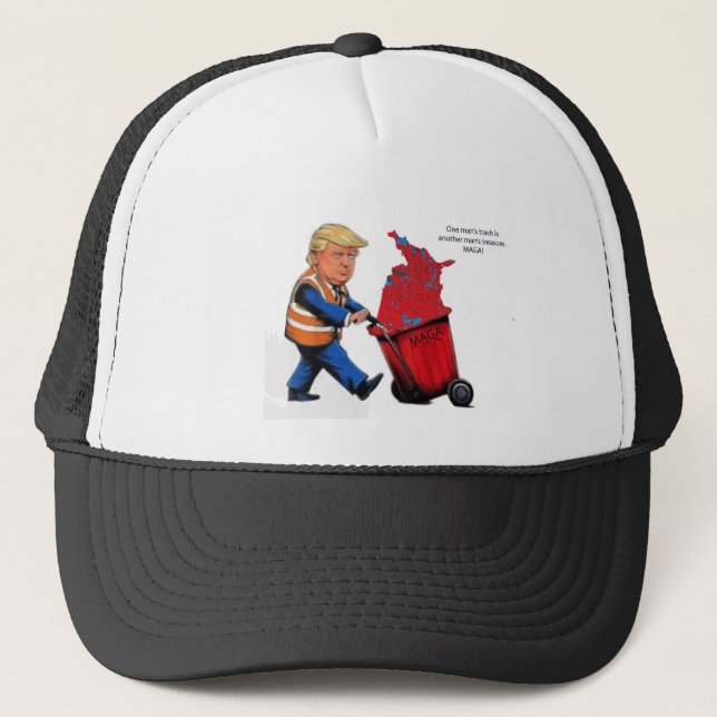 Gorra De Camionero MAGA de basura de un hombre (Anverso)