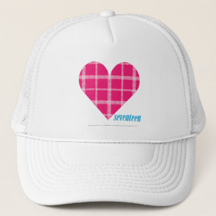 Gorra De Camionero Magenta 2 de la tela escocesa