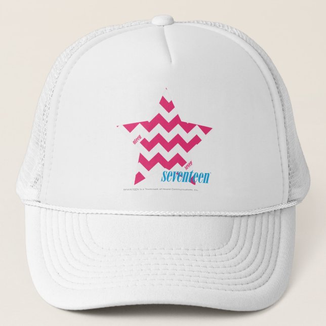 Gorra De Camionero Magenta 2 del zigzag (Anverso)