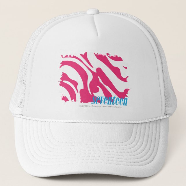 Gorra De Camionero Magenta 3 de la cebra (Anverso)