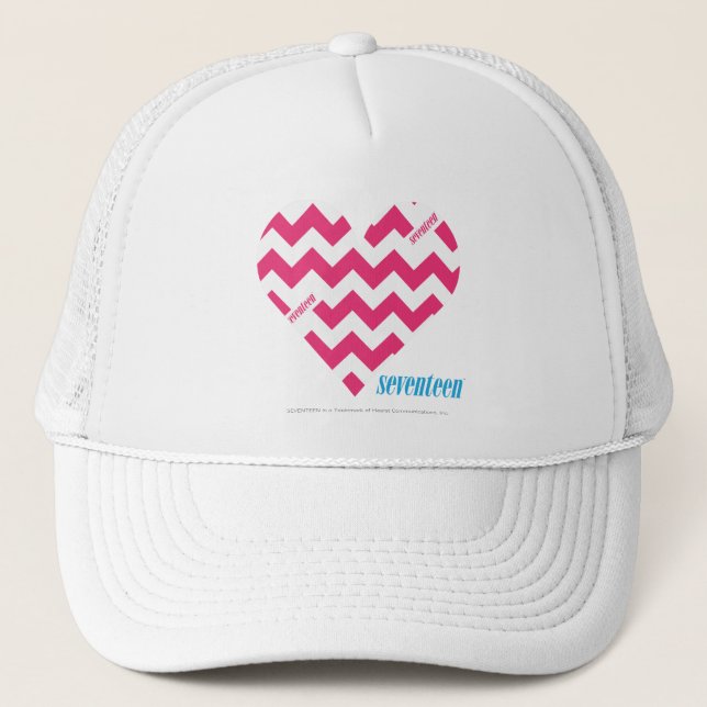 Gorra De Camionero Magenta 3 del zigzag (Anverso)