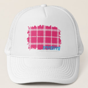 Gorra De Camionero Magenta 4 de la tela escocesa