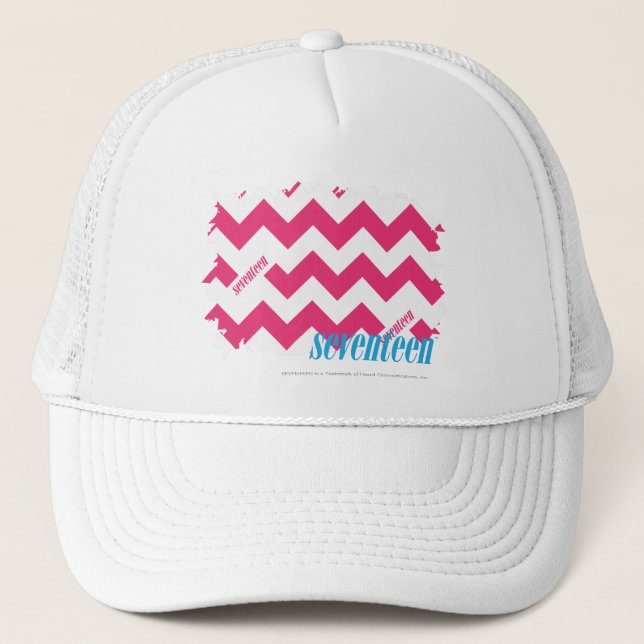 Gorra De Camionero Magenta 4 del zigzag (Anverso)