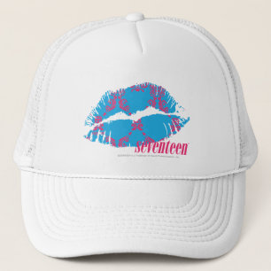 Gorra De Camionero Magenta-Aguamarina del damasco