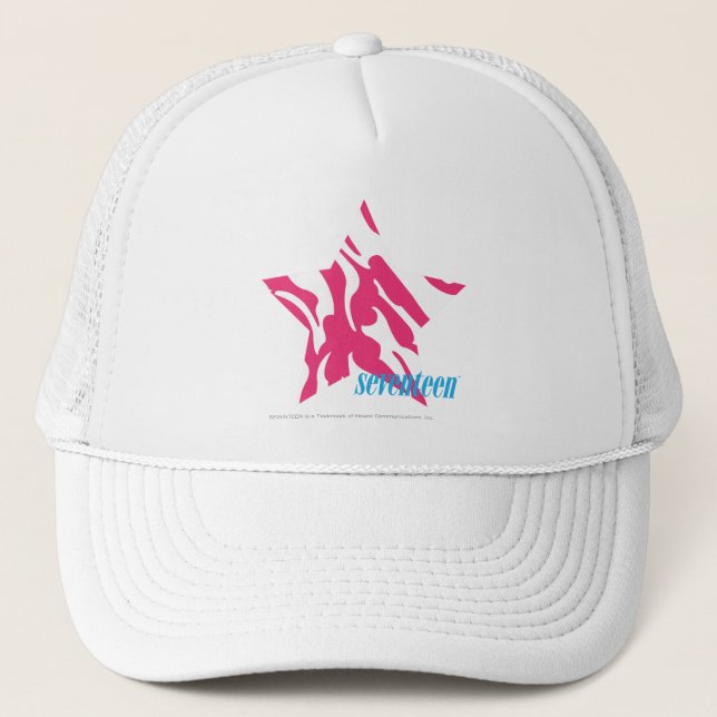 Gorra De Camionero Magenta de cebra 4 (Anverso)