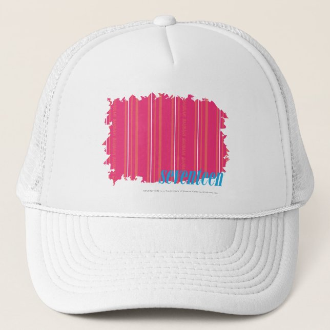 Gorra De Camionero Magenta fina 2 de las rayas (Anverso)