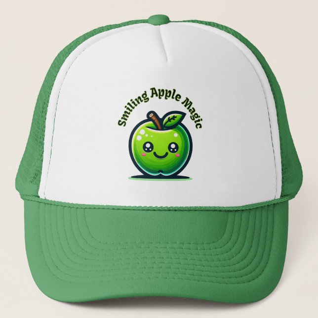 Gorra De Camionero Magia de Apple sonriente (Anverso)