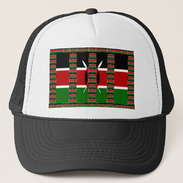 Gorra De Camionero 🇰 🇪 Magical Kenia: Marco de unidad y orgullo (Anverso)