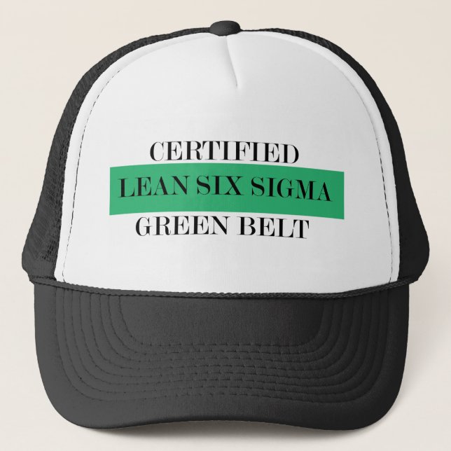 Gorra De Camionero Magro seis cinturones verdes certificados sigma (Anverso)
