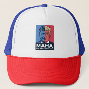 Gorra De Camionero MAHA Hacerá a Estados Unidos saludable de nuevo Tr