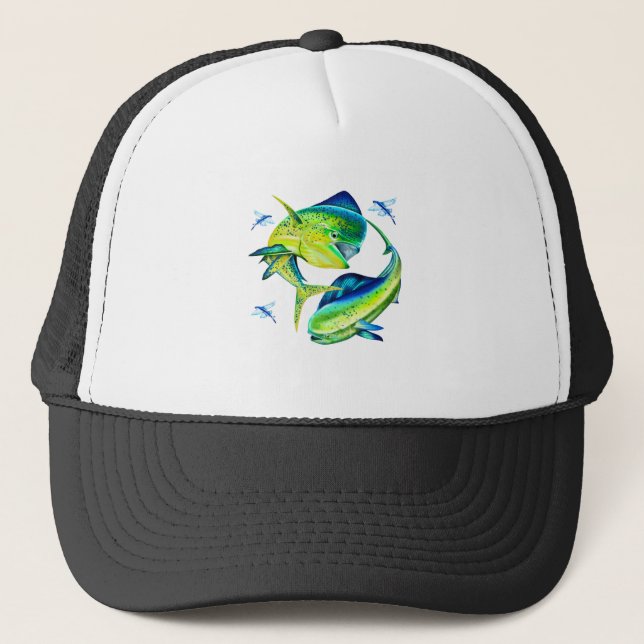 Gorra De Camionero Mahi Mahi Bull y Vaca (Anverso)