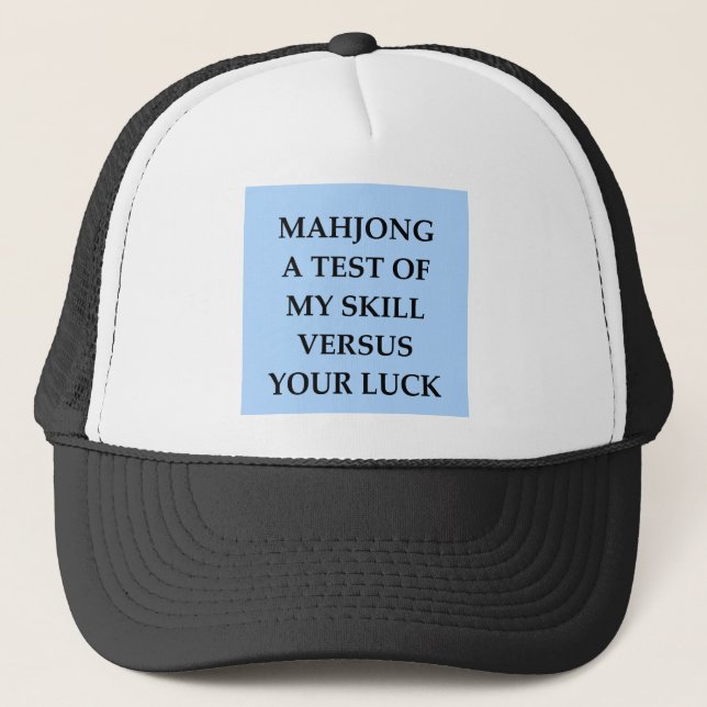 Gorra De Camionero mahjong (Anverso)