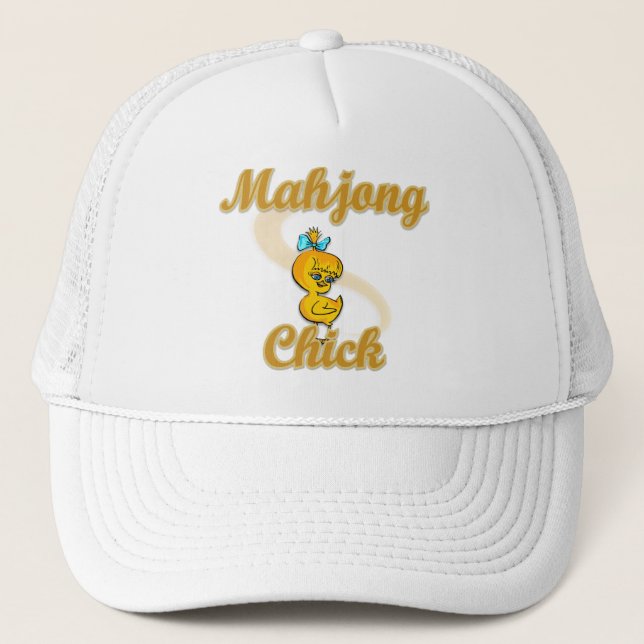 Gorra De Camionero Mahjong Chick (Anverso)