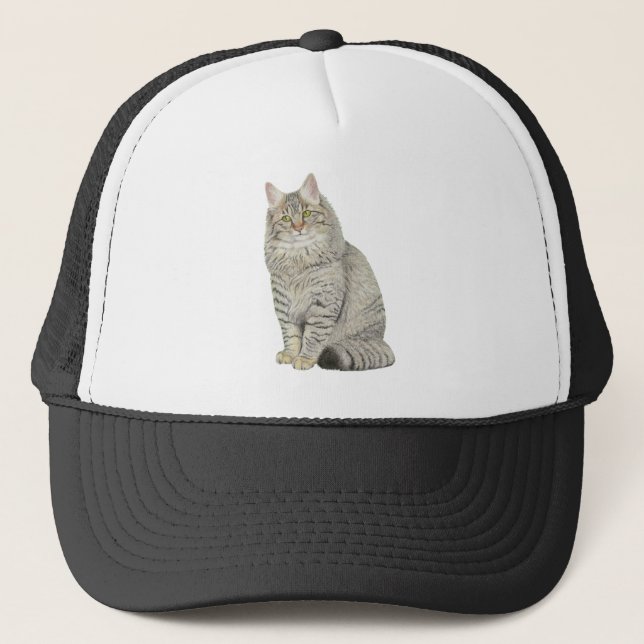 Gorra De Camionero Maine Coon Cat (Anverso)