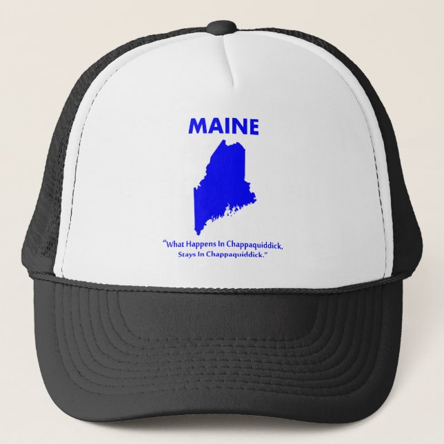 Gorra De Camionero Maine - Lo que pasa en Chappaquiddick... (Anverso)
