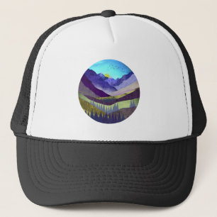 Gorra De Camionero Majestad de las Montañas Púrpuras
