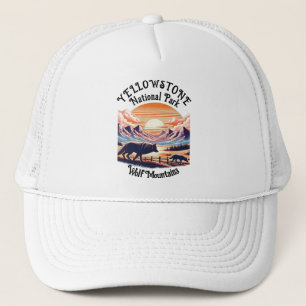 Gorra De Camionero Majestuoso Emblema del Parque Nacional Yellowstone
