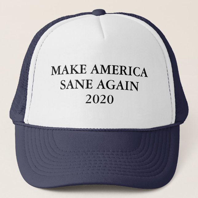 Gorra De Camionero Make American Sane Again 2020 (Anverso)