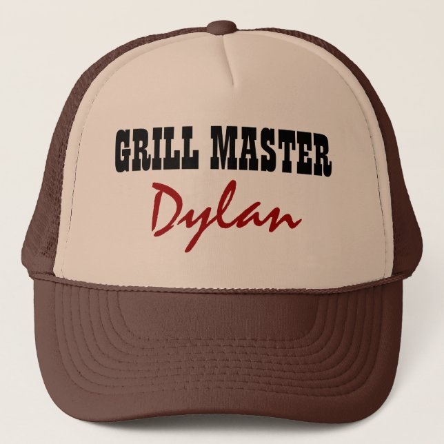 Gorra De Camionero Make your own personalized grill master BBQ (Anverso)