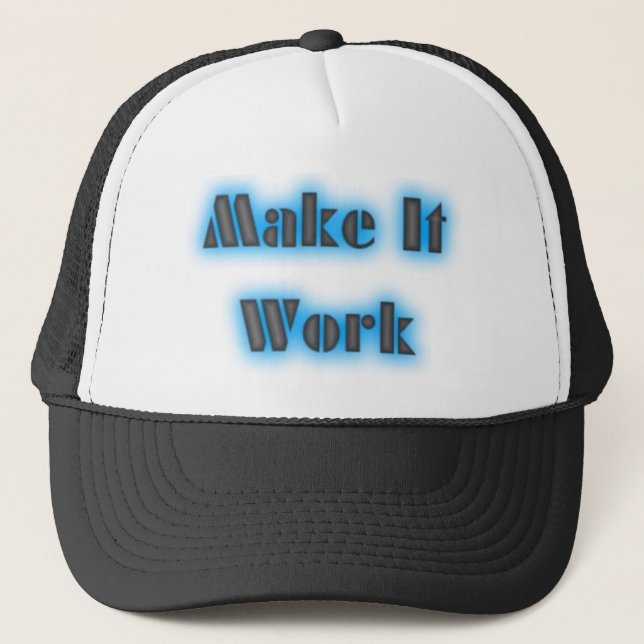 Gorra De Camionero makeiworkBLUE3BIGGER (Anverso)