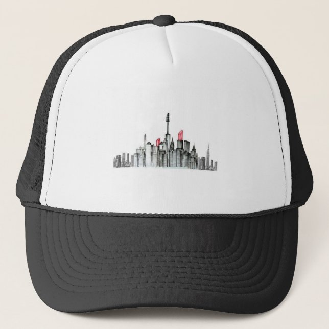 Gorra De Camionero Makeup Sky Line (Anverso)
