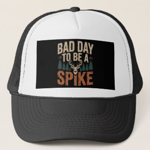 Gorra De Camionero Mal Día Para Ser Un Ciervo Con Cuerno De Punta De 