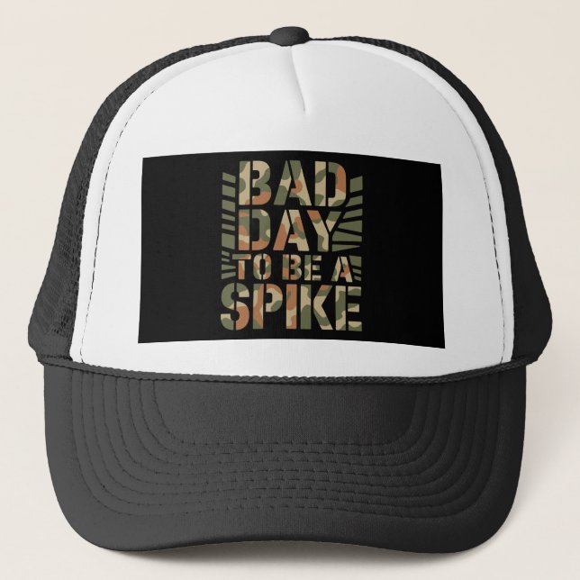 Gorra De Camionero Mal Día Para Ser Un Ciervo Macho De Cuerno Simple  (Anverso)