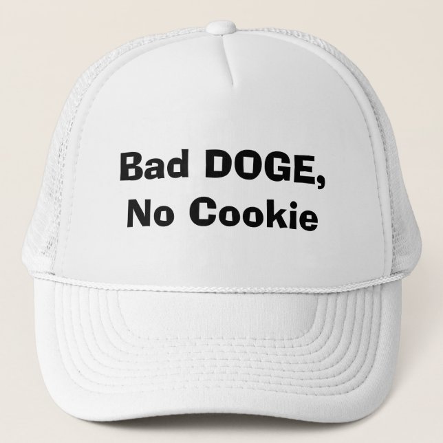 Gorra De Camionero Mal DOGE, sin cookies (Anverso)