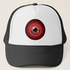 Gorra De Camionero Mal ojo rojo mágico del diablo