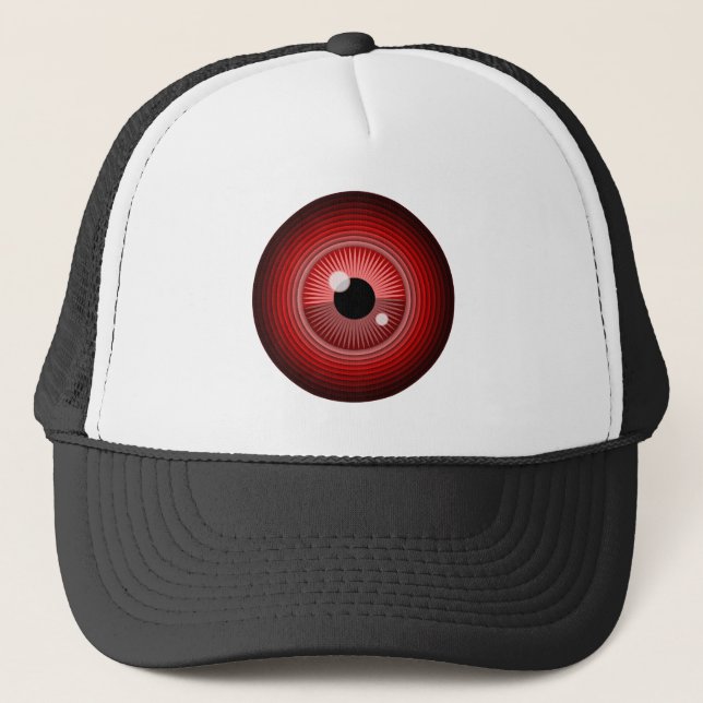 Gorra De Camionero Mal ojo rojo mágico del diablo (Anverso)