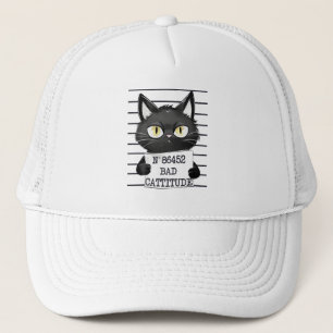 Gorra De Camionero Mal rendimiento - Captura de pantalla del gato neg