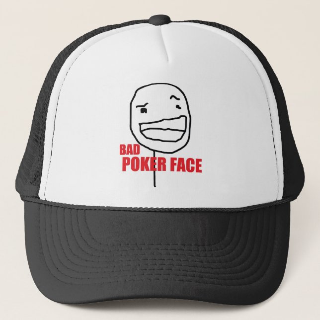 Gorra De Camionero Mala cara de póker (Anverso)