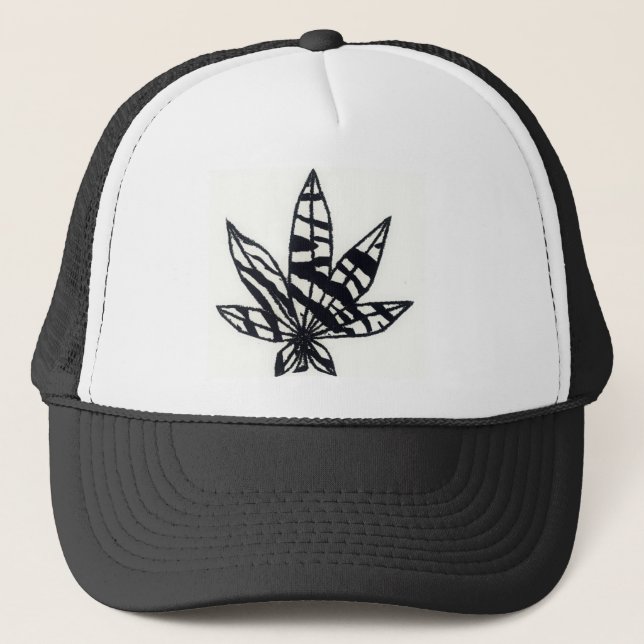 Gorra De Camionero Mala hierba de la cebra (Anverso)