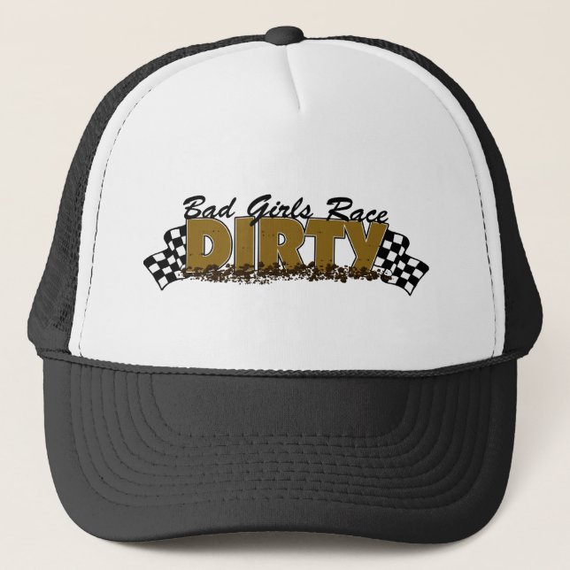 Gorra De Camionero Mala raza de los chicas sucia (Anverso)