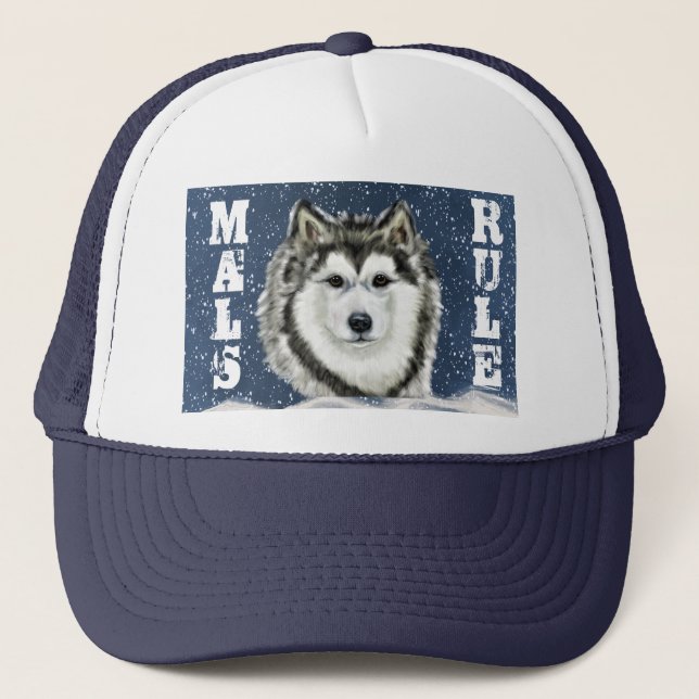 Gorra De Camionero Malamute de Alaska     (Anverso)