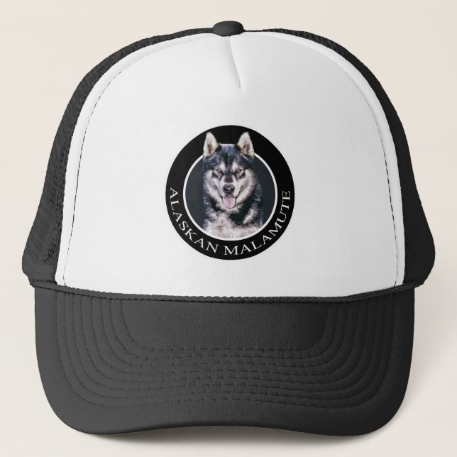 Gorra De Camionero Malamute de Alaska 002 (Anverso)