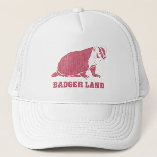 Gorra De Camionero Malestar en la vintage de tierras Badger