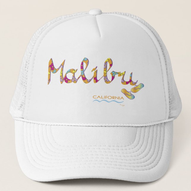 Gorra De Camionero Malibu, CA (Anverso)