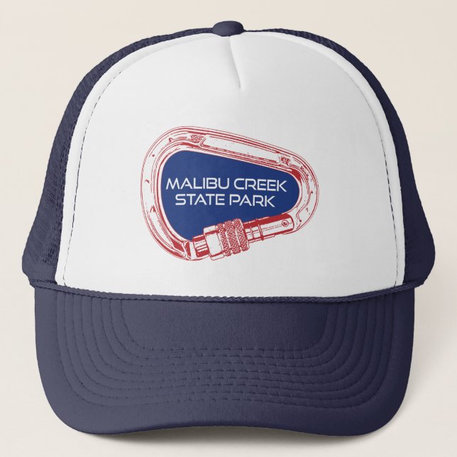 Gorra De Camionero Malibu Creek State Park Rock Climber Carabiner (Anverso)
