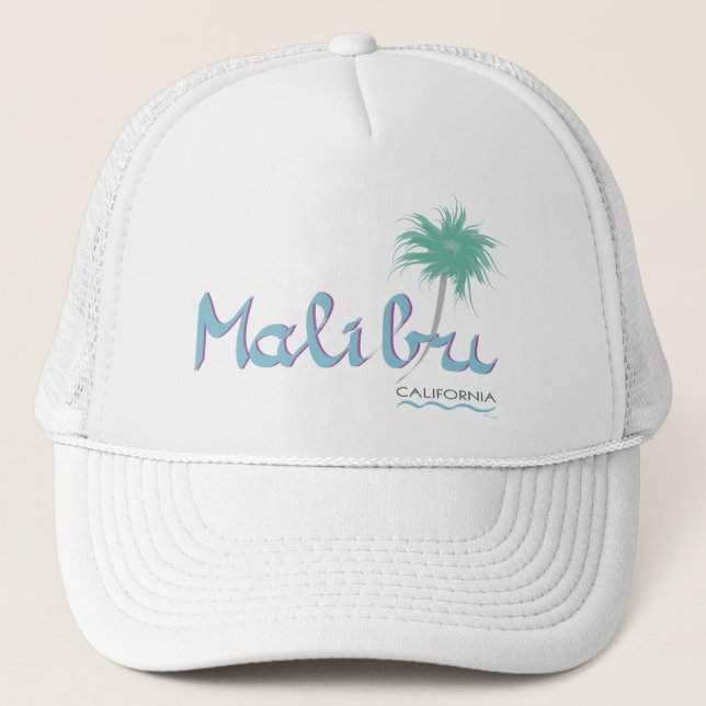 Gorra De Camionero Malibu, gráfico de CA, Guay (Anverso)
