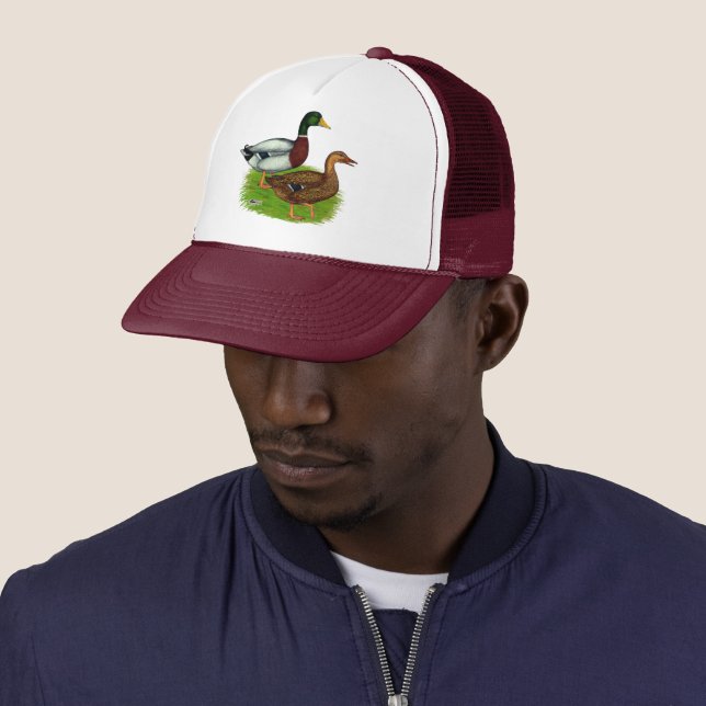 Gorra De Camionero Mallard Drake y Duck (In situ)
