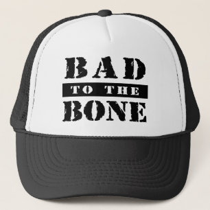 Gorra De Camionero Malo al casquillo del camionero del hueso