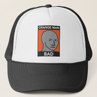 Gorra De Camionero Malo anaranjado del hombre